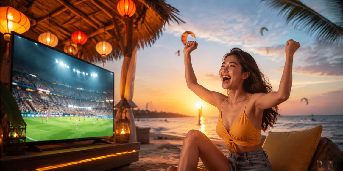 Không gian cá cược thể thao tại Hội An với đèn lồng sắc màu